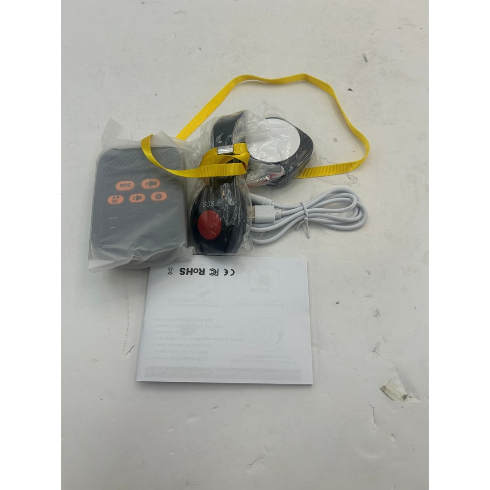 Portable Caregiver Pager Wireless SOS Alert System Black/White‎